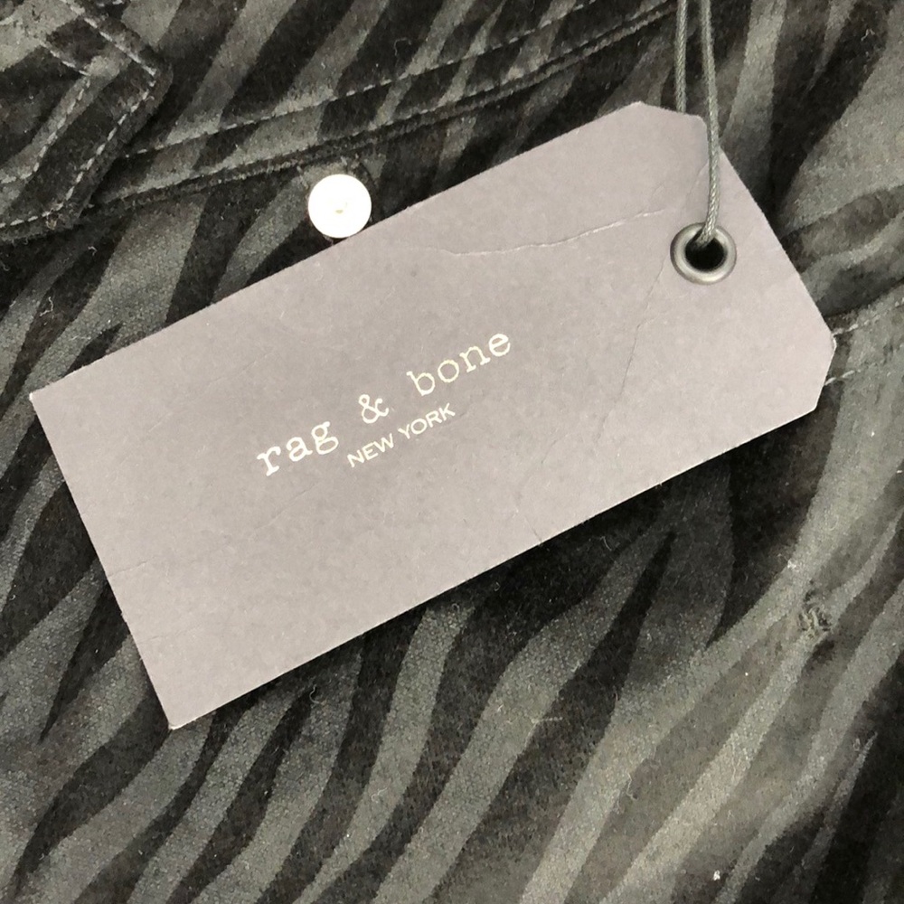 rag & bone Nina Zebra Stripe High Waist Skinny - Picture 8 of 10